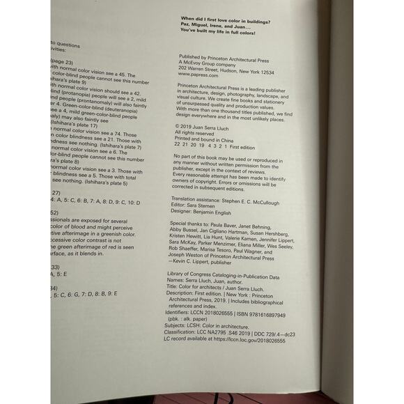 BOOK NEW Color for Architects (Architecture Brief)  Paperback Juan Serra Lluch - Picture 5 of 6